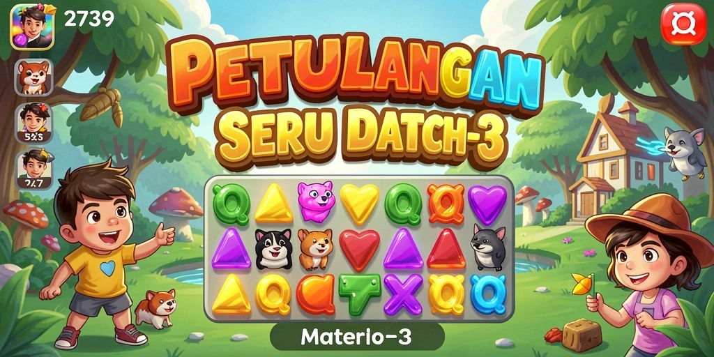 Gameplay seru dan menarik dalam game Match-3.