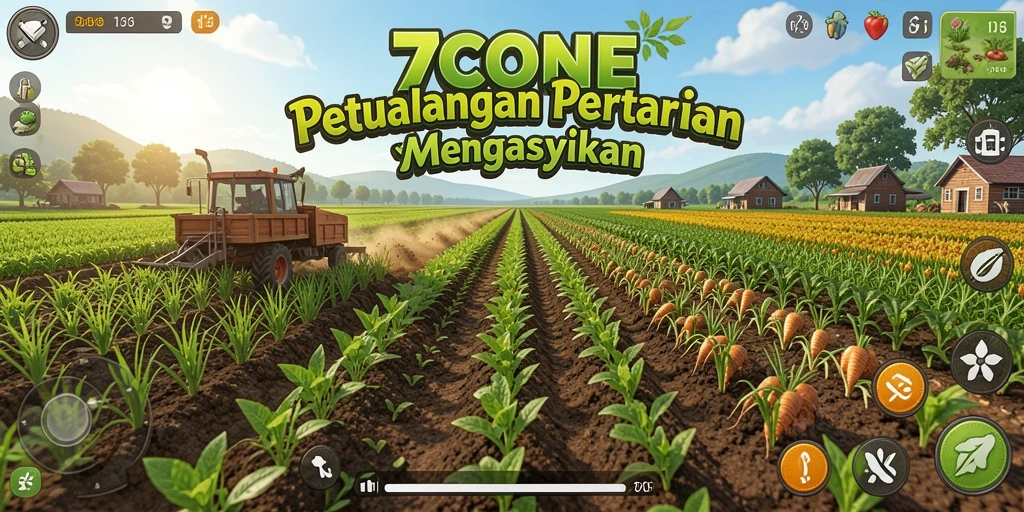 Tampilan gameplay Farming yang menarik di 7CONE.