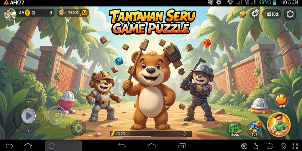 Gameplay AFK77 yang menantang dan seru di layar.