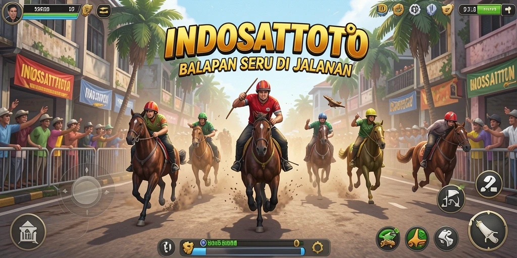 Tampilan menarik dari gameplay balap di INDOSATTOTO.
