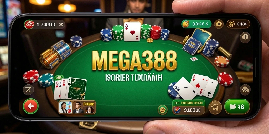 Tangkapan layar gameplay MEGA388 yang menampilkan aksi poker yang mendebarkan.