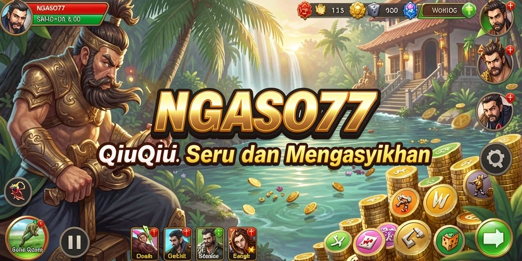 Gameplay QiuQiu yang seru dan kompetitif di NGASO77.