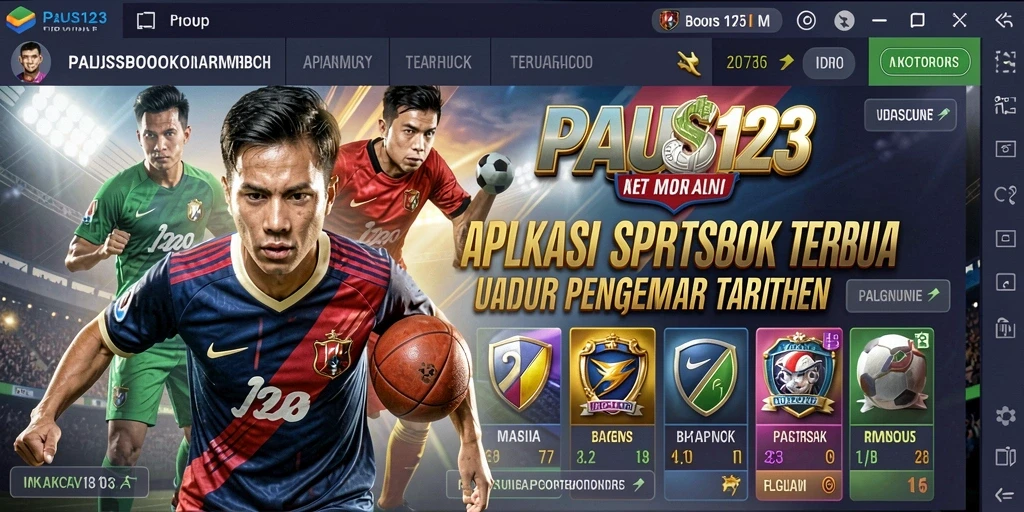 Tampilan gameplay PAUS123 dengan berbagai pilihan taruhan olahraga.