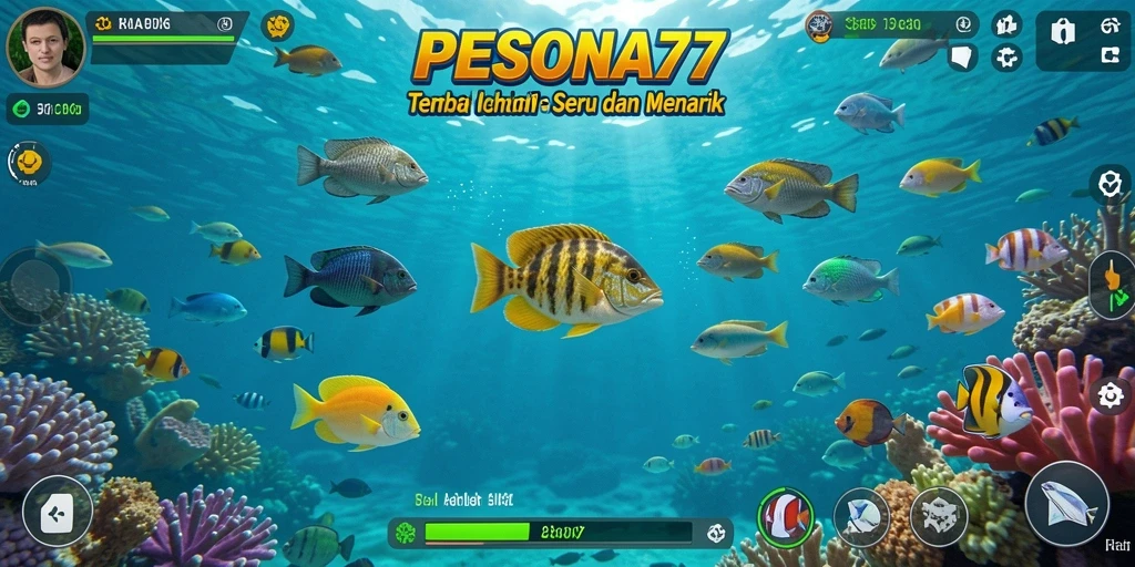 Tampilan gameplay PESONA77 yang seru dan menarik di dalam permainan Tembak Ikan.