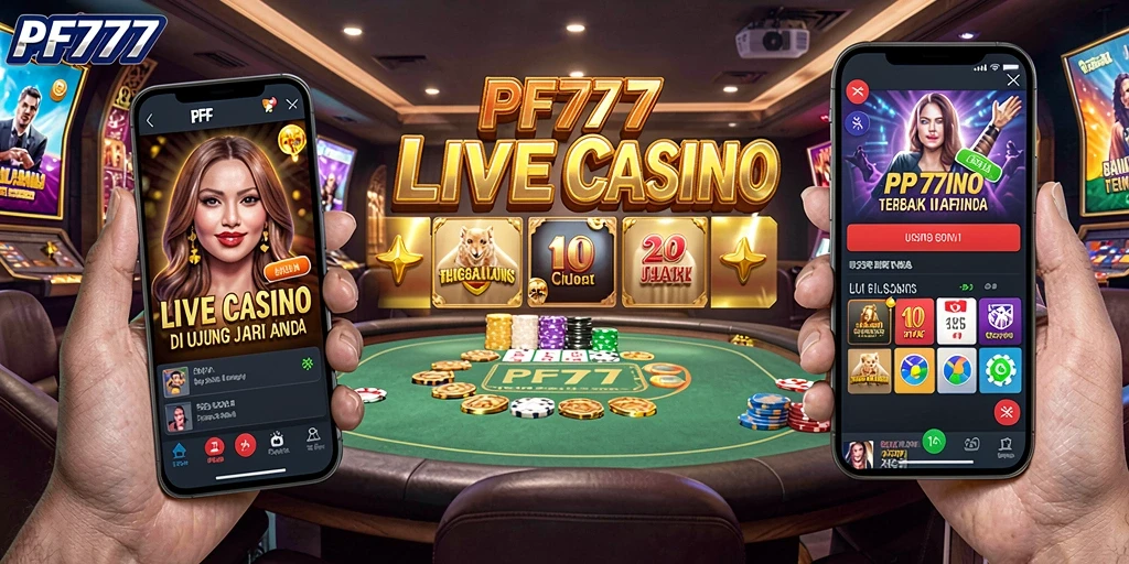 Tampilan gameplay menarik di aplikasi Live Casino PF777.