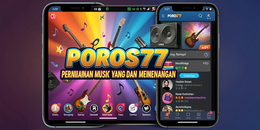 Screenshot gameplay POROS77 menampilkan pemain yang sedang asyik bermain musik.