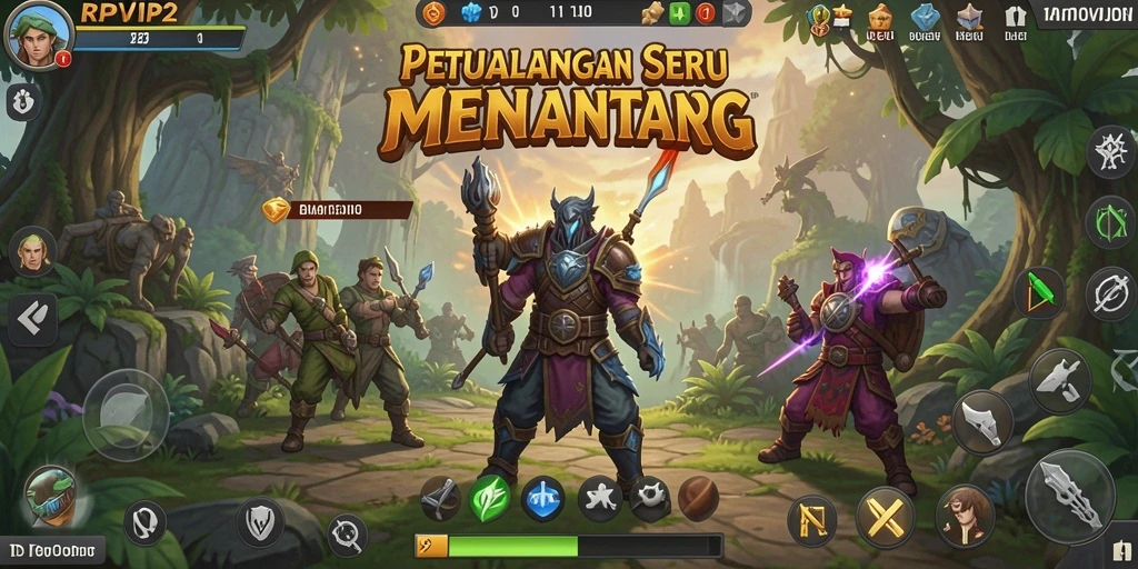 Tampilan gameplay yang seru dan menantang di RPVIP2.