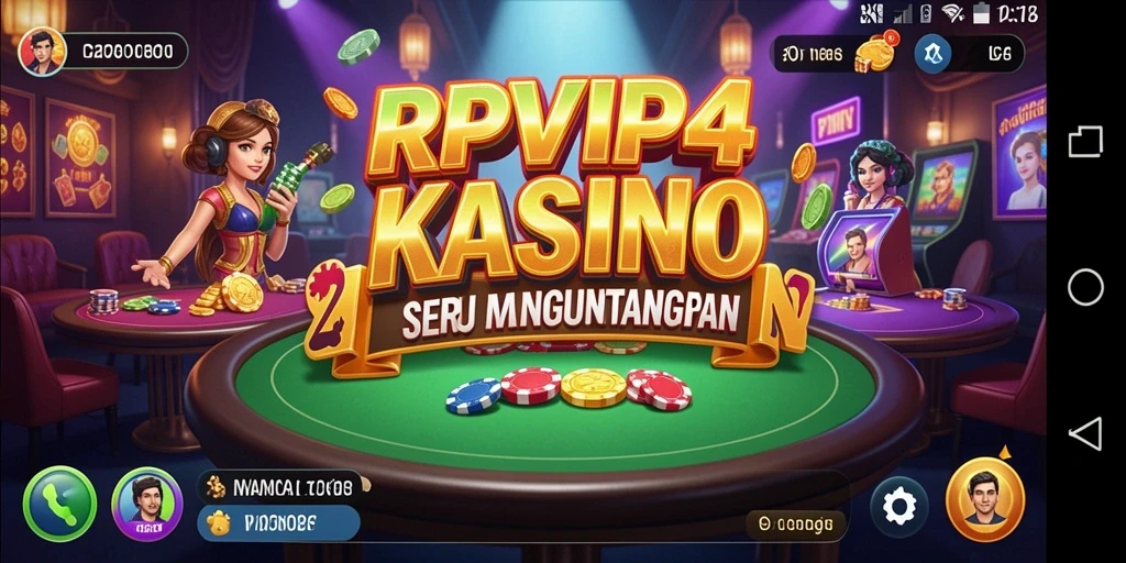 Screenshot utama RPVIP4 menampilkan gameplay seru dan grafis Kasino yang menawan.