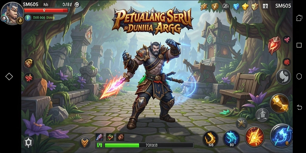 Tampilan permainan SM605 yang menarik dan penuh aksi.