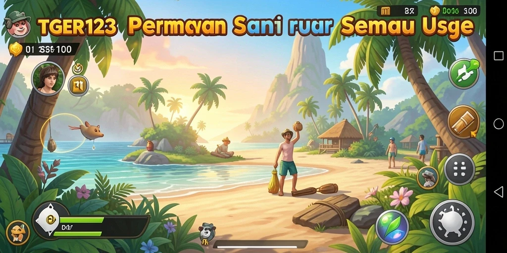 Screenshot gameplay menunjukkan keseruan bermain TGER123.